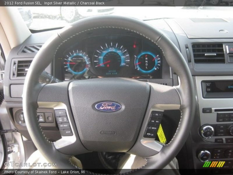 Ingot Silver Metallic / Charcoal Black 2012 Ford Fusion SEL