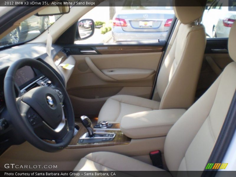 Alpine White / Sand Beige 2012 BMW X3 xDrive 35i