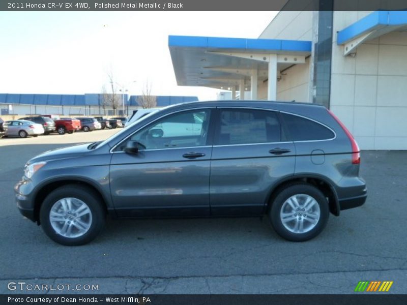 Polished Metal Metallic / Black 2011 Honda CR-V EX 4WD