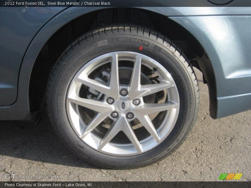 Steel Blue Metallic / Charcoal Black 2012 Ford Fusion SEL