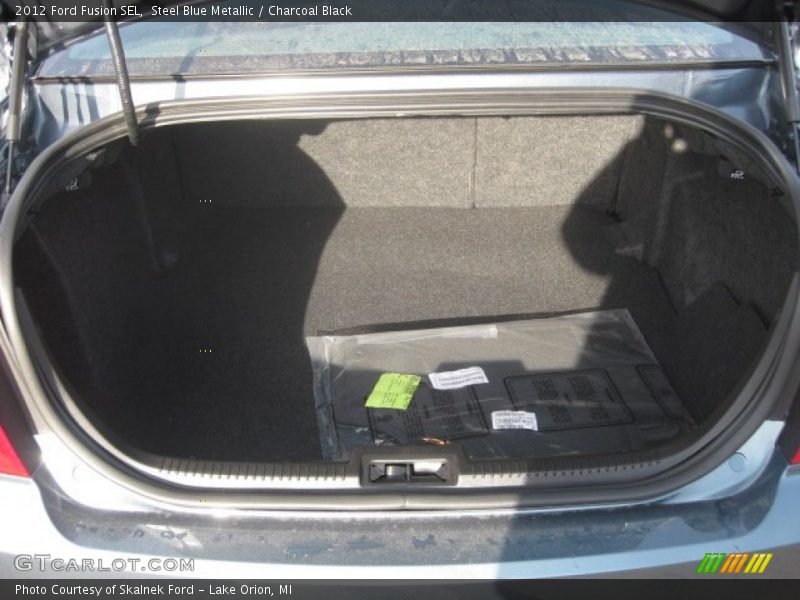 Steel Blue Metallic / Charcoal Black 2012 Ford Fusion SEL
