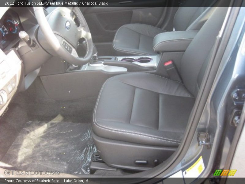 Steel Blue Metallic / Charcoal Black 2012 Ford Fusion SEL