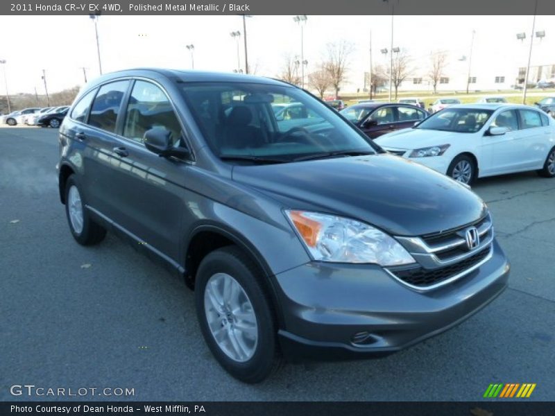 Polished Metal Metallic / Black 2011 Honda CR-V EX 4WD