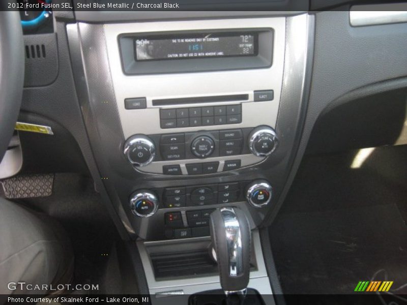 Steel Blue Metallic / Charcoal Black 2012 Ford Fusion SEL