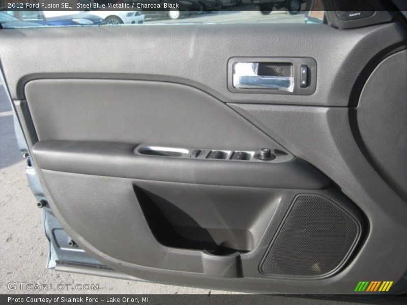 Steel Blue Metallic / Charcoal Black 2012 Ford Fusion SEL