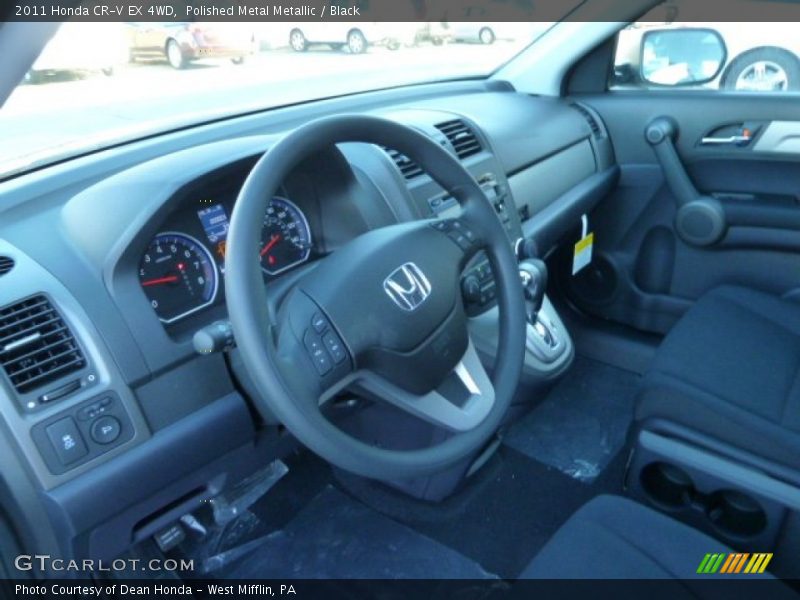 Polished Metal Metallic / Black 2011 Honda CR-V EX 4WD