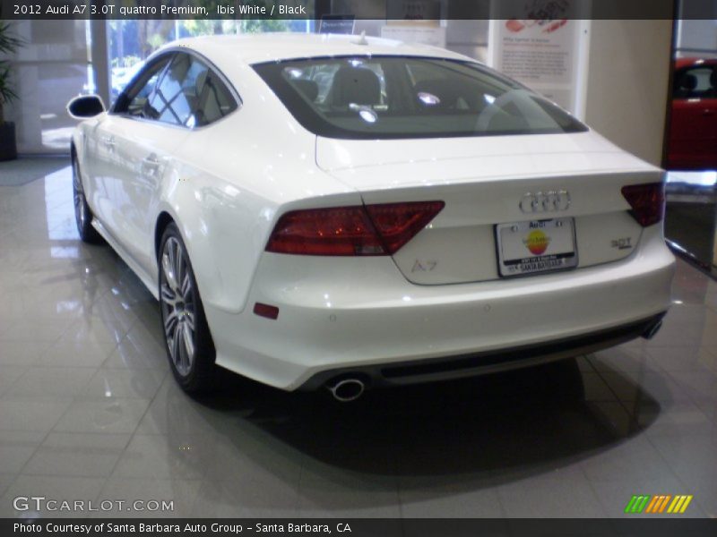 Ibis White / Black 2012 Audi A7 3.0T quattro Premium