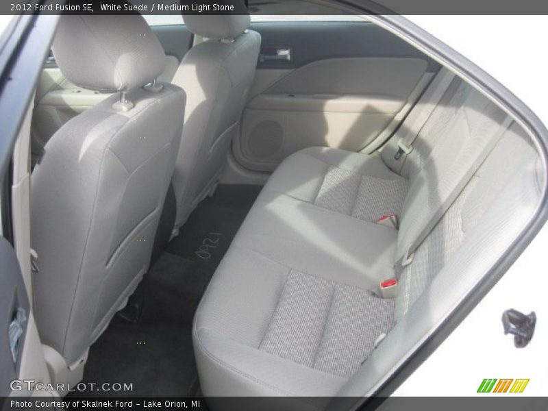 White Suede / Medium Light Stone 2012 Ford Fusion SE