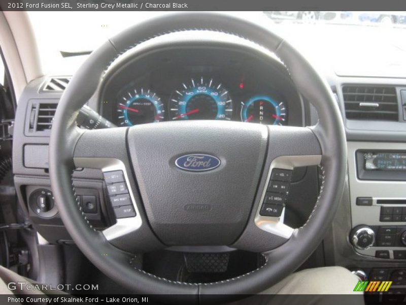 Sterling Grey Metallic / Charcoal Black 2012 Ford Fusion SEL