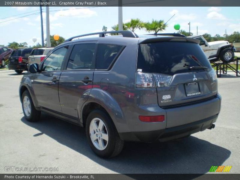 Graphite Gray Pearl / Black 2007 Mitsubishi Outlander LS