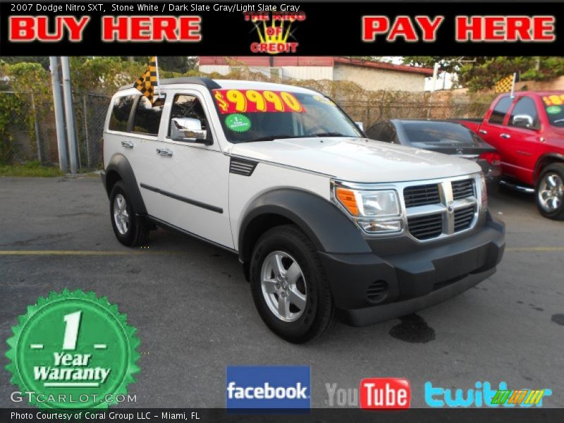 Stone White / Dark Slate Gray/Light Slate Gray 2007 Dodge Nitro SXT