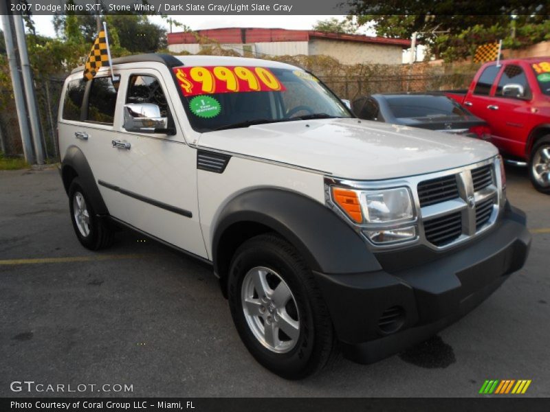 Stone White / Dark Slate Gray/Light Slate Gray 2007 Dodge Nitro SXT