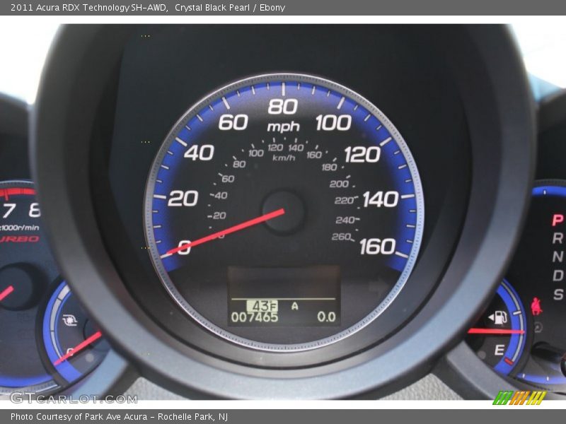 Crystal Black Pearl / Ebony 2011 Acura RDX Technology SH-AWD