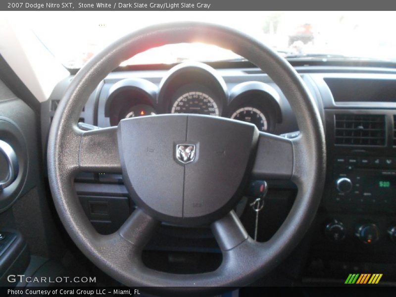 Stone White / Dark Slate Gray/Light Slate Gray 2007 Dodge Nitro SXT