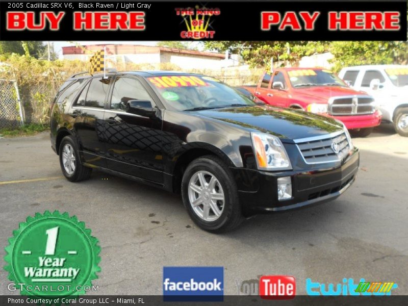 Black Raven / Light Gray 2005 Cadillac SRX V6