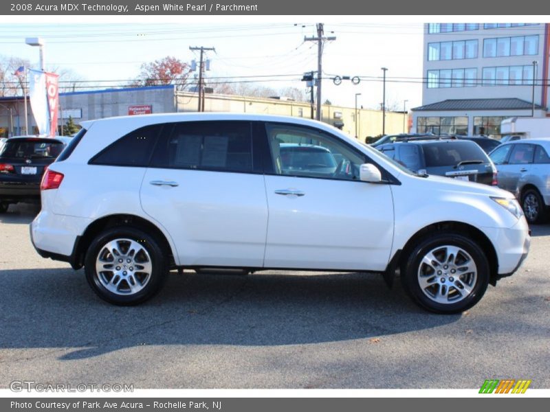 Aspen White Pearl / Parchment 2008 Acura MDX Technology