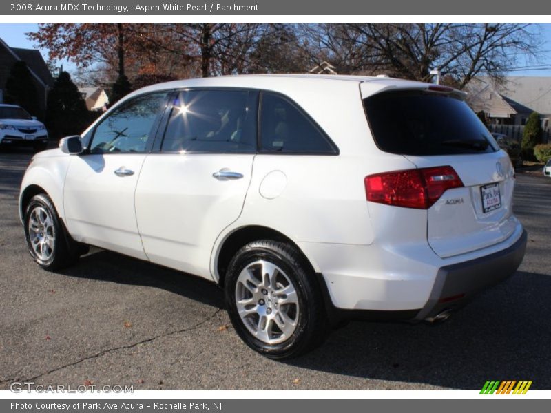 Aspen White Pearl / Parchment 2008 Acura MDX Technology
