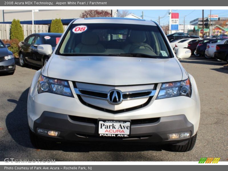 Aspen White Pearl / Parchment 2008 Acura MDX Technology