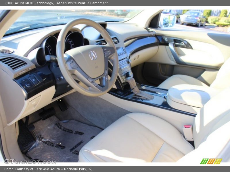 Aspen White Pearl / Parchment 2008 Acura MDX Technology