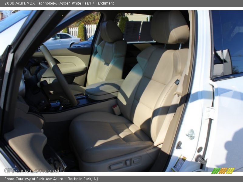 Aspen White Pearl / Parchment 2008 Acura MDX Technology