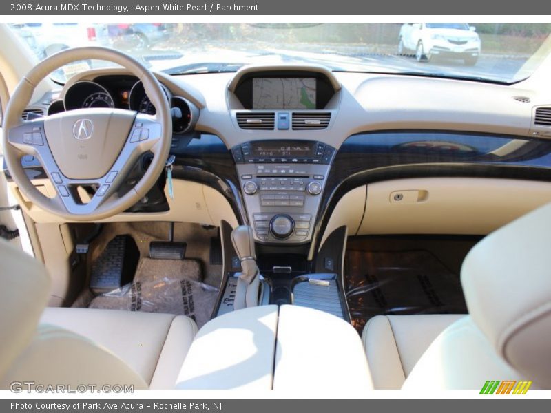 Aspen White Pearl / Parchment 2008 Acura MDX Technology