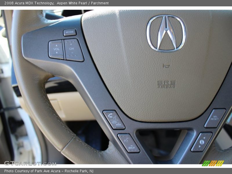 Aspen White Pearl / Parchment 2008 Acura MDX Technology