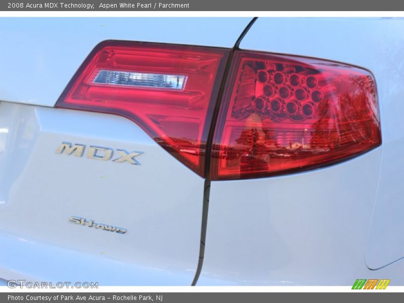 Aspen White Pearl / Parchment 2008 Acura MDX Technology