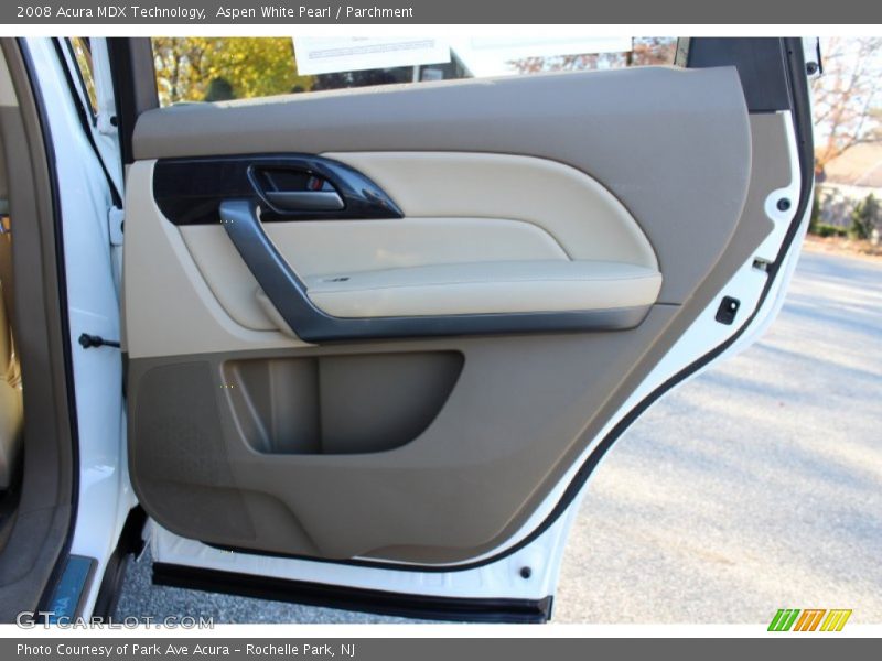 Aspen White Pearl / Parchment 2008 Acura MDX Technology