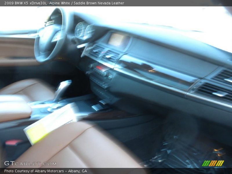 Alpine White / Saddle Brown Nevada Leather 2009 BMW X5 xDrive30i