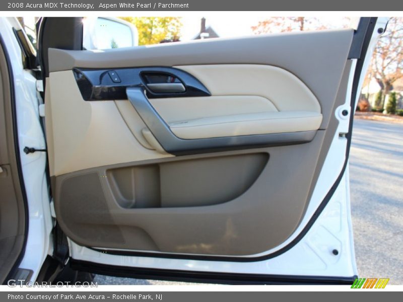 Aspen White Pearl / Parchment 2008 Acura MDX Technology