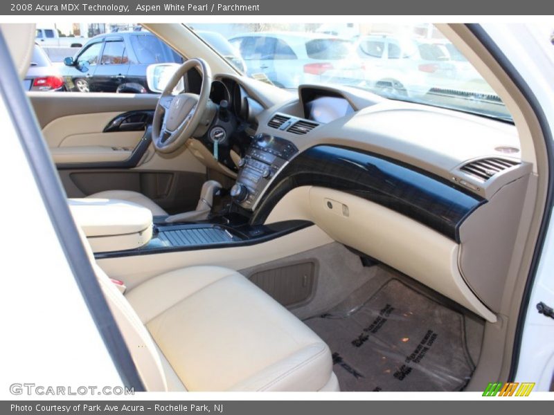 Aspen White Pearl / Parchment 2008 Acura MDX Technology