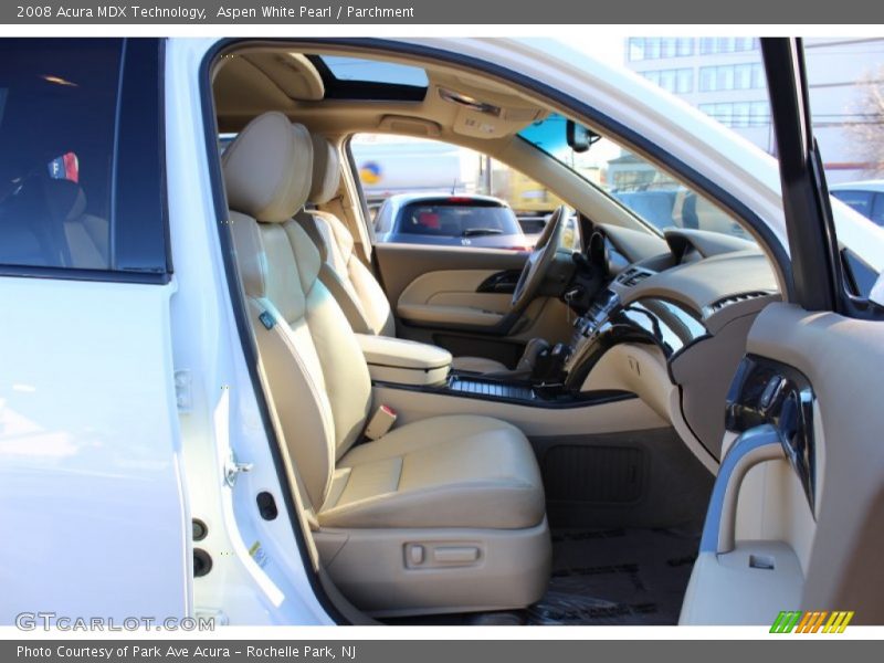 Aspen White Pearl / Parchment 2008 Acura MDX Technology