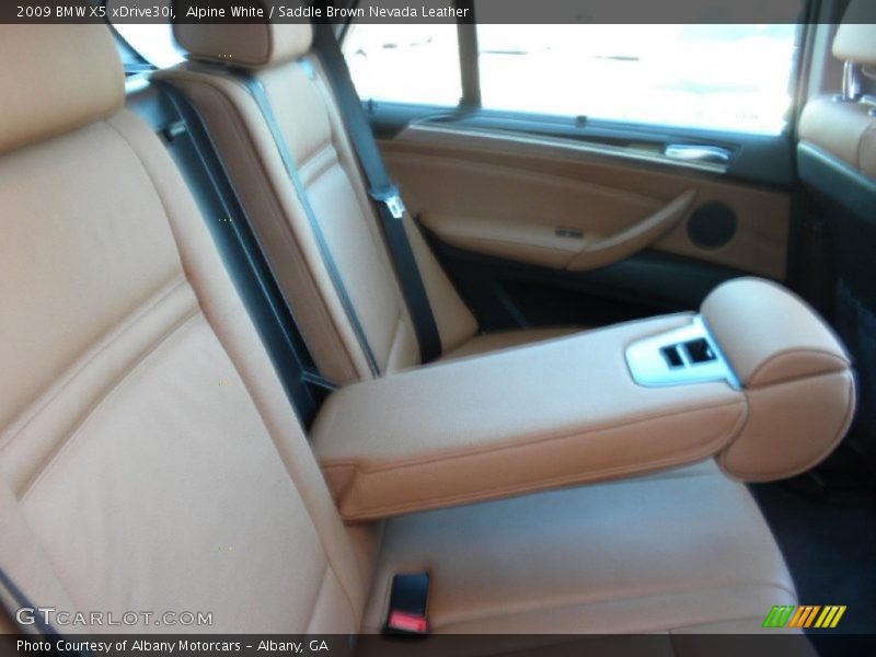 Alpine White / Saddle Brown Nevada Leather 2009 BMW X5 xDrive30i