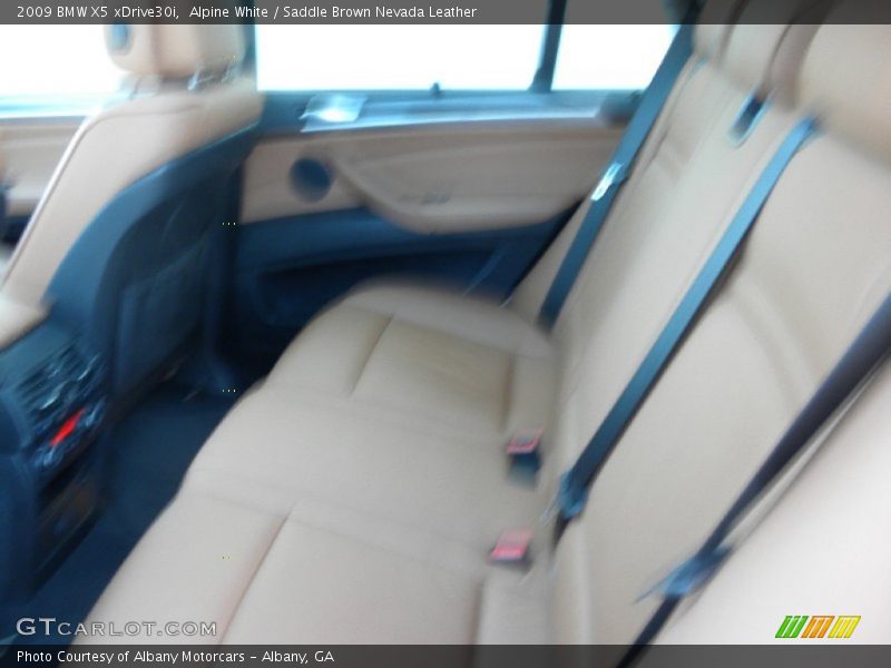 Alpine White / Saddle Brown Nevada Leather 2009 BMW X5 xDrive30i
