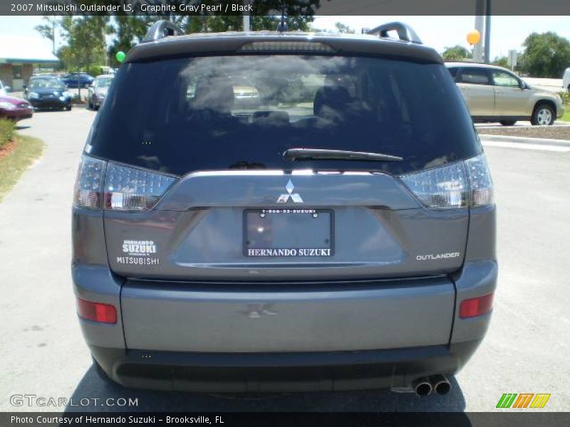 Graphite Gray Pearl / Black 2007 Mitsubishi Outlander LS
