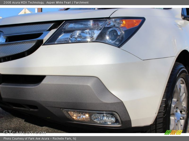 Aspen White Pearl / Parchment 2008 Acura MDX Technology