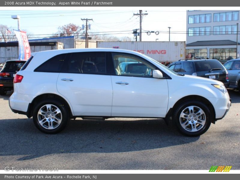 Aspen White Pearl / Parchment 2008 Acura MDX Technology