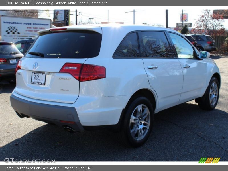 Aspen White Pearl / Parchment 2008 Acura MDX Technology