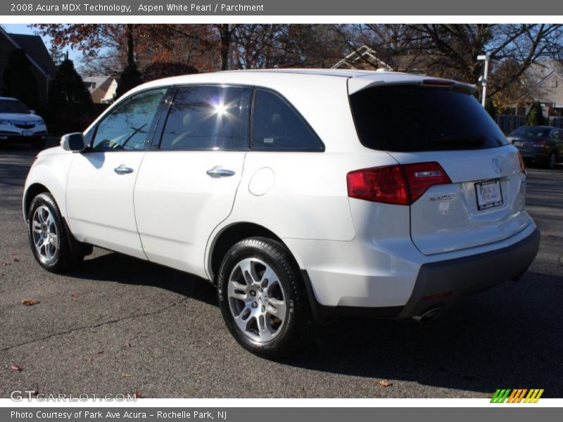 Aspen White Pearl / Parchment 2008 Acura MDX Technology