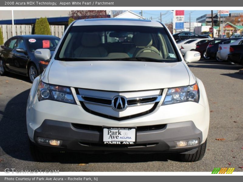 Aspen White Pearl / Parchment 2008 Acura MDX Technology