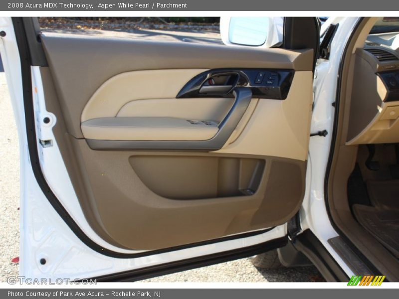 Aspen White Pearl / Parchment 2008 Acura MDX Technology