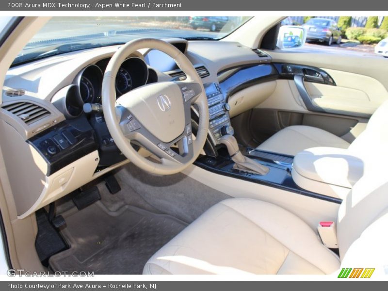 Aspen White Pearl / Parchment 2008 Acura MDX Technology