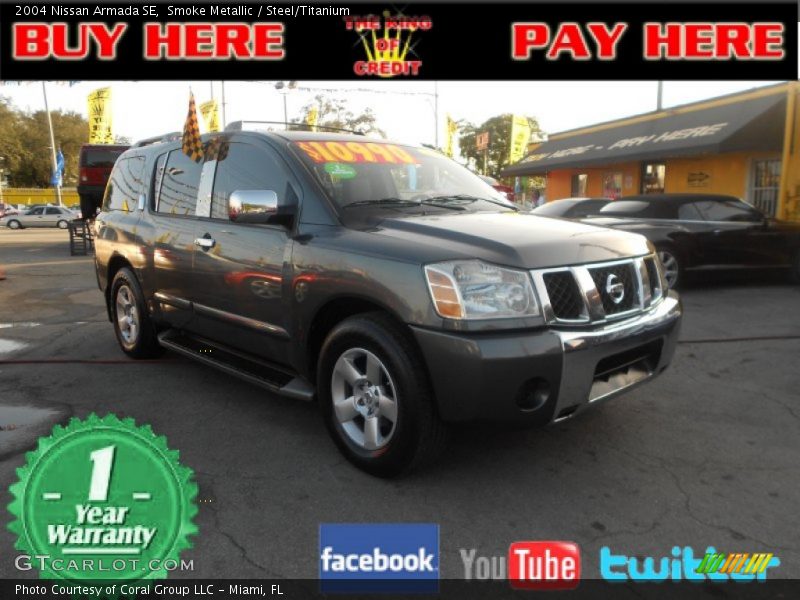Smoke Metallic / Steel/Titanium 2004 Nissan Armada SE