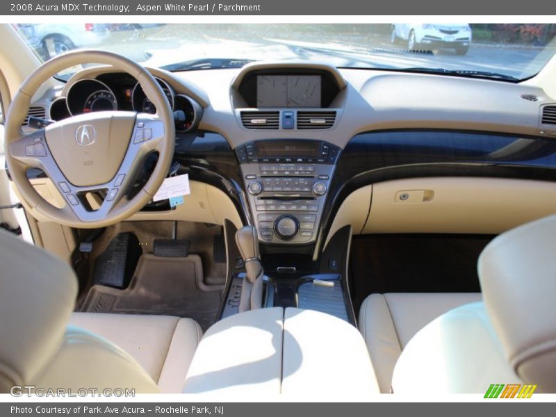 Aspen White Pearl / Parchment 2008 Acura MDX Technology