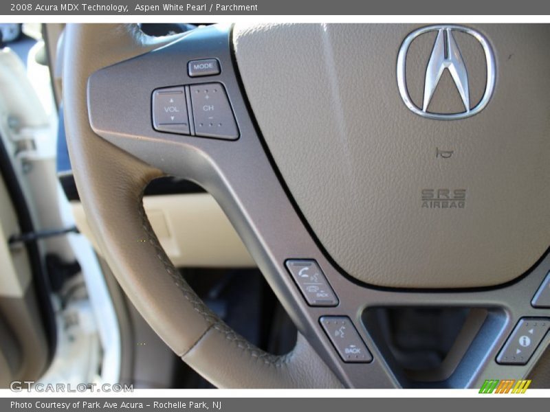 Aspen White Pearl / Parchment 2008 Acura MDX Technology
