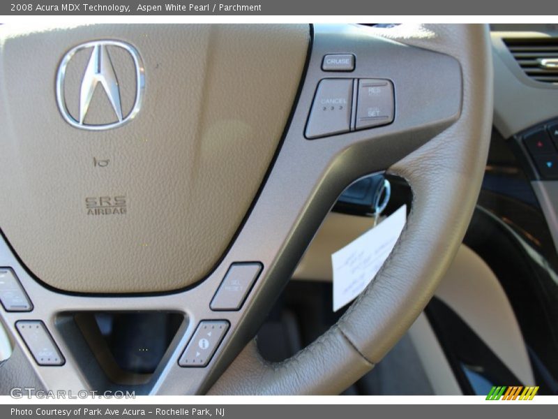 Aspen White Pearl / Parchment 2008 Acura MDX Technology