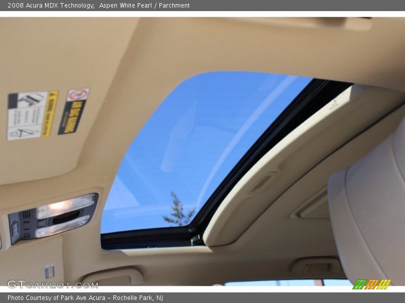 Aspen White Pearl / Parchment 2008 Acura MDX Technology