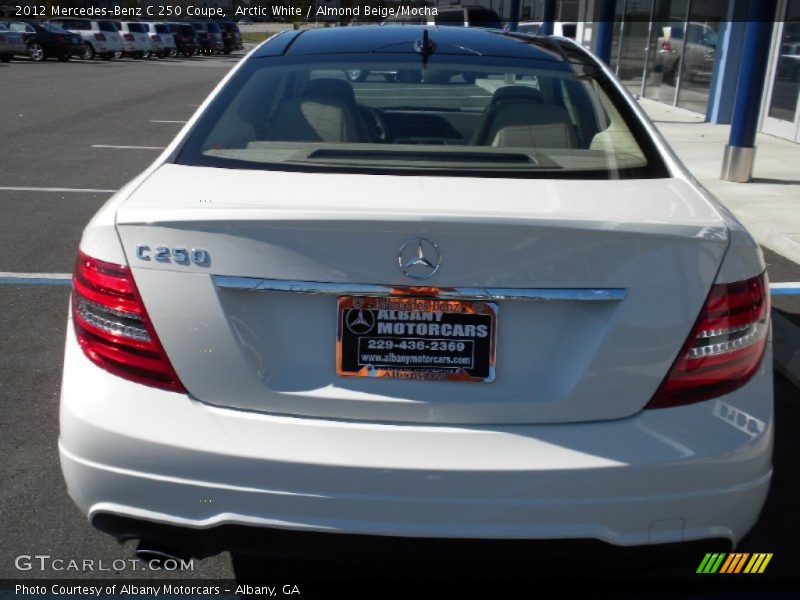 Arctic White / Almond Beige/Mocha 2012 Mercedes-Benz C 250 Coupe