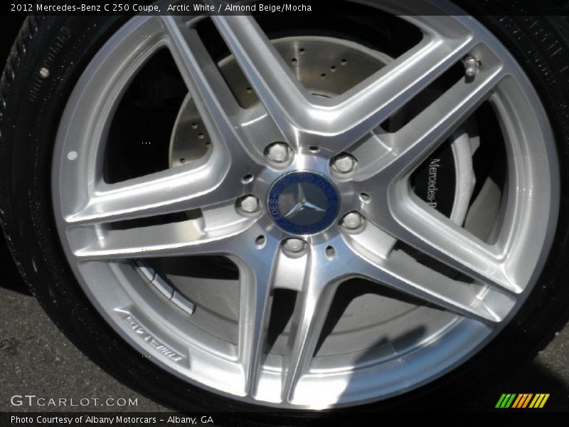 Arctic White / Almond Beige/Mocha 2012 Mercedes-Benz C 250 Coupe