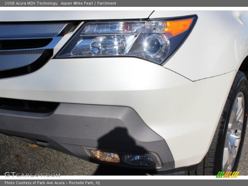 Aspen White Pearl / Parchment 2008 Acura MDX Technology